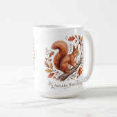 Mug Écureuil de la forêt automnale (Devant droit)