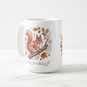 Mug Écureuil de la forêt automnale (Devant gauche)