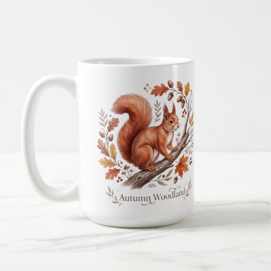 Mug Écureuil de la forêt automnale (Gauche)