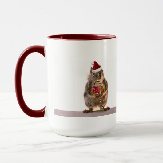 Mug Écureuil de Noël avec du sucre de canne (Gauche)