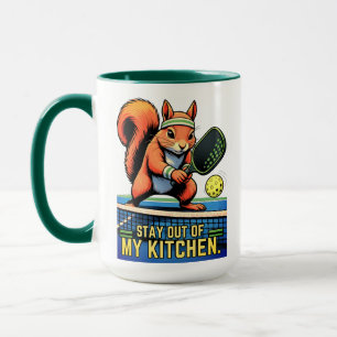 Mug Écureuil de Pickleball : Restez hors de ma cuisine