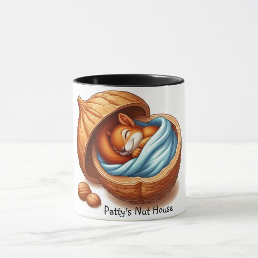 Mug Écureuil dormant dans une noix (Centre)