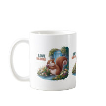 Écureuil drôle Amour de la nature