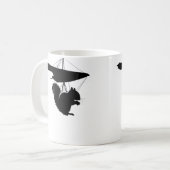 Mug Écureuil drôle de deltaplane deltaplaneur Écureuil (Devant gauche)