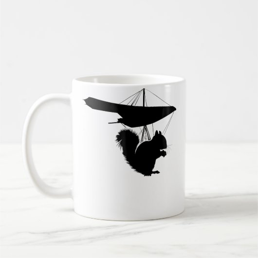 Mug Écureuil drôle de deltaplane deltaplaneur Écureuil (Gauche)