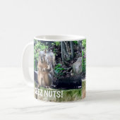 Mug Écureuil drôle Deez Nuts Humour inapproprié (Devant gauche)