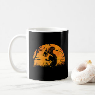 Mug Écureuil drôle Halloween Silhouette Écureuil Éffra