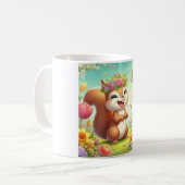 Mug Écureuil du printemps mignon et heureux (Devant gauche)