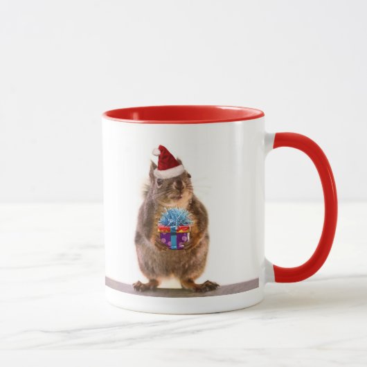Mug Écureuil et cadeau mignons de Noël (Droite)
