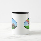 Mug Écureuil et ciel arc-en-ciel (Centre)