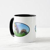 Mug Écureuil et ciel arc-en-ciel (Devant gauche)