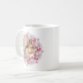 Mug Écureuil et fleurs (Devant gauche)