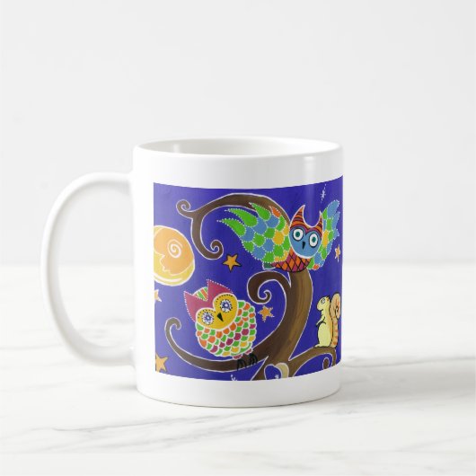 Mug écureuil et hiboux (Gauche)
