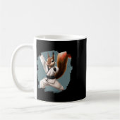 Mug Écureuil faisant un coup de pied de karaté ceintur (Gauche)