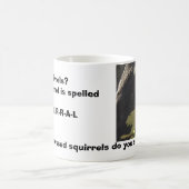 Mug écureuil fol, j'aime des écureuils, vous fais aime (Centre)