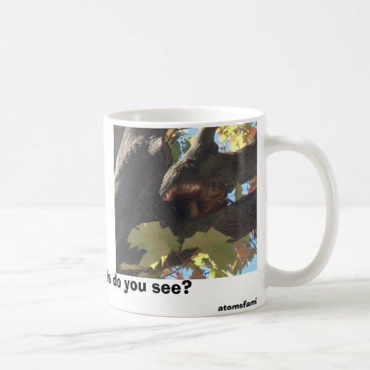 Mug écureuil fol, j'aime des écureuils, vous fais aime (Droite)