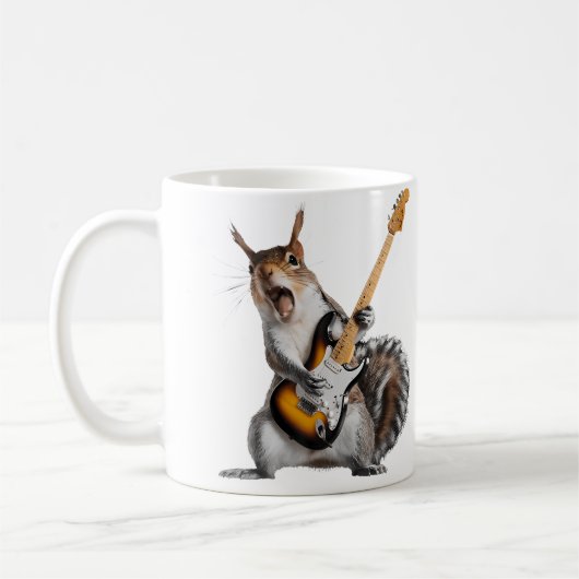Mug Écureuil jouant de la guitare (Gauche)