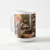Mug Écureuil Lecture classique Mug, 15 oz (Devant gauche)