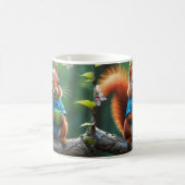 Mug Écureuil mignon assis sur la branche de l'arbre (Centre)