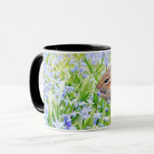 Mug Écureuil mignon aux fleurs sauvages - Inspiré par  (Devant gauche)