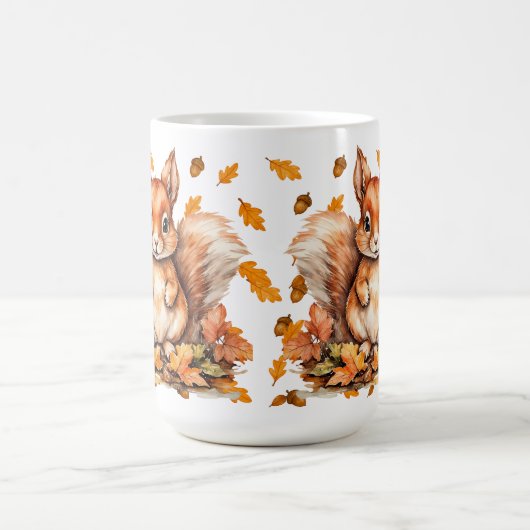 Mug Écureuil mou aux champignons - Faune d'automne (Centre)