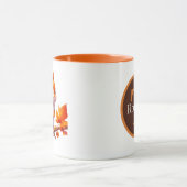 Mug Écureuil saisonnier de l'automne mûr ajouter un mo (Centre)