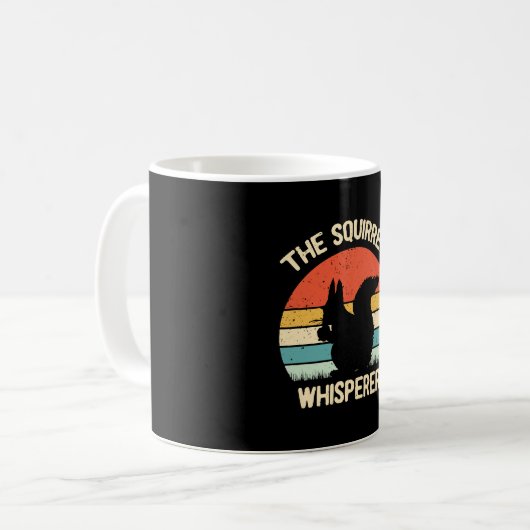 Mug Écureuil Whisperer Écureuil Amateurs Cadeau (Devant gauche)