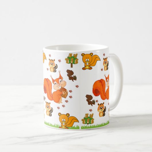 Mug écureuils (Devant droit)