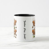 Mug "Écureuils Animés ramassant les noix" (Centre)