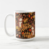 Mug Écureuils automnaux et flore sur brun foncé (Gauche)