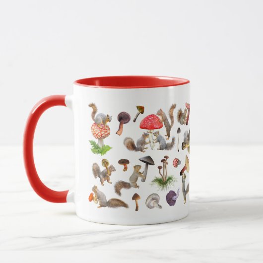 Mug Écureuils aux champignons (Gauche)