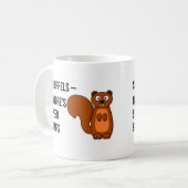 Mug Écureuils - bosses de vitesse de la nature (Devant gauche)