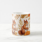Mug Écureuils d'automne et élégance florale (Centre)