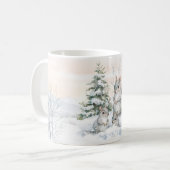 Mug Écureuils en forêt hivernale (Devant gauche)