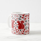 Mug Écureuils roux dans la forêt (Devant gauche)