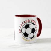 Mug Ed Ducker Forever ! marron (Devant droit)