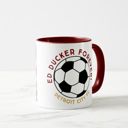Mug Ed Ducker Forever ! marron (Devant droit)