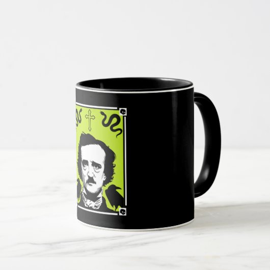 Mug Edgar Allan Poe Anniversaire 19 janvier (Devant droit)