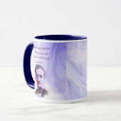 Mug Edgar Allan Poe Auteur Écrivain Poète Love Citatio (Devant gauche)