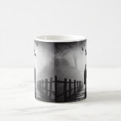 Mug Edgar Allan Poe Poet Bridge Ravens Foggy Éffrayant (Centre)