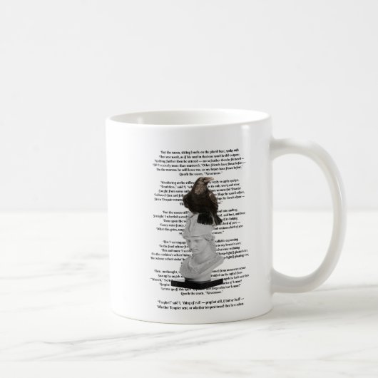 Mug Edgar Allen Poe Le Poème Du Corbeau (Droite)