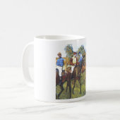 Mug Edgar Degas - arbres Rennpferde de jockey de (Devant gauche)