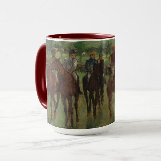 Mug Edgar Degas | les cavaliers (Devant gauche)