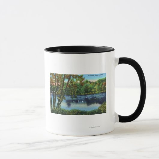 Mug Edgewood Park Vue sur l'étang de canard (Droite)
