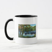 Mug Edgewood Park Vue sur l'étang de canard (Gauche)