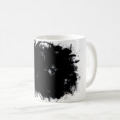 Mug  Edgy Black Ink Splatter Abstract Grunge Desig (Devant droit)