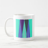 Mug Edgy Blue Purple Cyan Chevron Art Imprimer (Gauche)