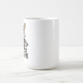 Mug Edgy Cartoon Rabbit avec lunettes et cigarette (Centre)