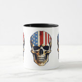 Mug "Edgy Elegance : Tête de crâne imprimée pour un Té (Centre)