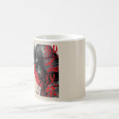 Mug Edgy Samurai Warrior Japanese Ink Red Sun (Devant droit)